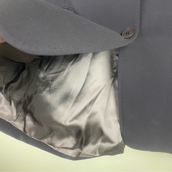 Jigsaw Brown Two Button Contemporary Wool Blend Lined Jacket Size 12 - Picture 8 of 12